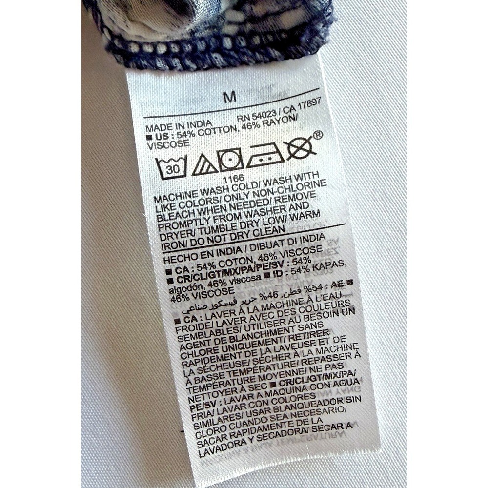 Old Navy Floral Maxi Dress Women's Medium BluePuff Sleeve Boho Cottagecore NWT - Picture 15 of 15
